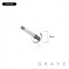 ROSE GOLD PVD PLATED OVER 316L SURGICAL STEEL LABRET WITH SPIKE SET